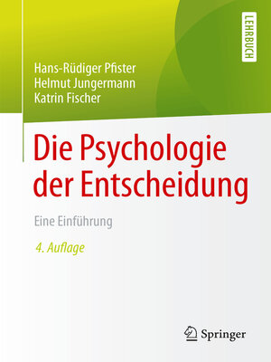 cover image of Die Psychologie der Entscheidung